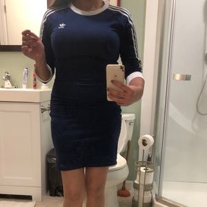 Adidas Navy Midi Dress, worn once too snug for me!